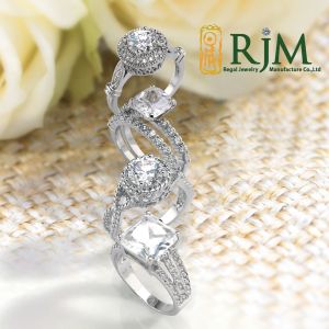 Silver Diamonds Rings